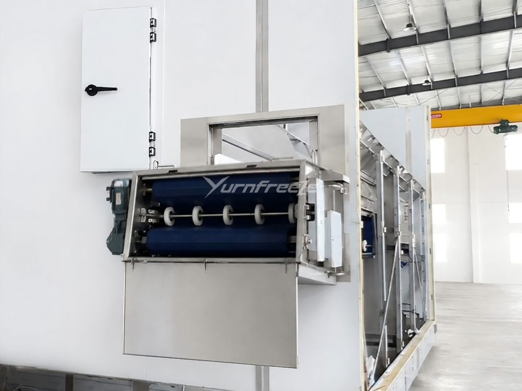 Pulsed-Air Mesh Belt Fluidized Bed Freezer