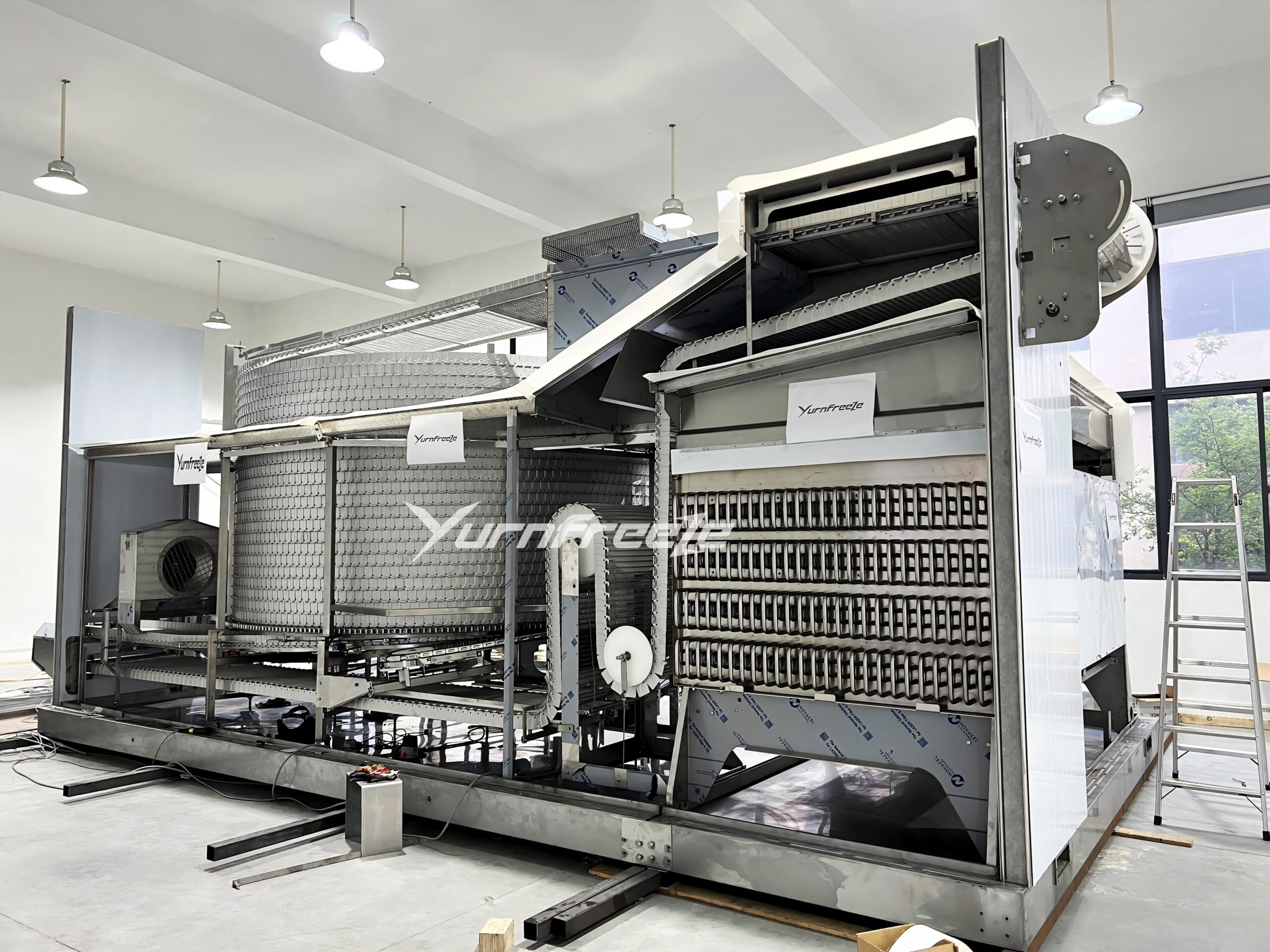 self-stacking spiral freezer