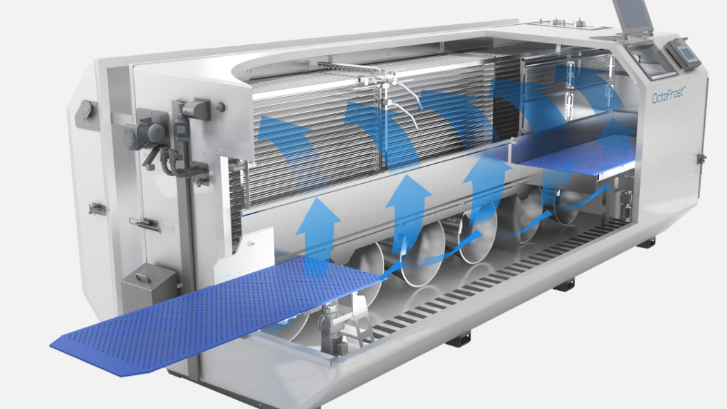 OctoFrost Fluidized bed airflow distribution principle